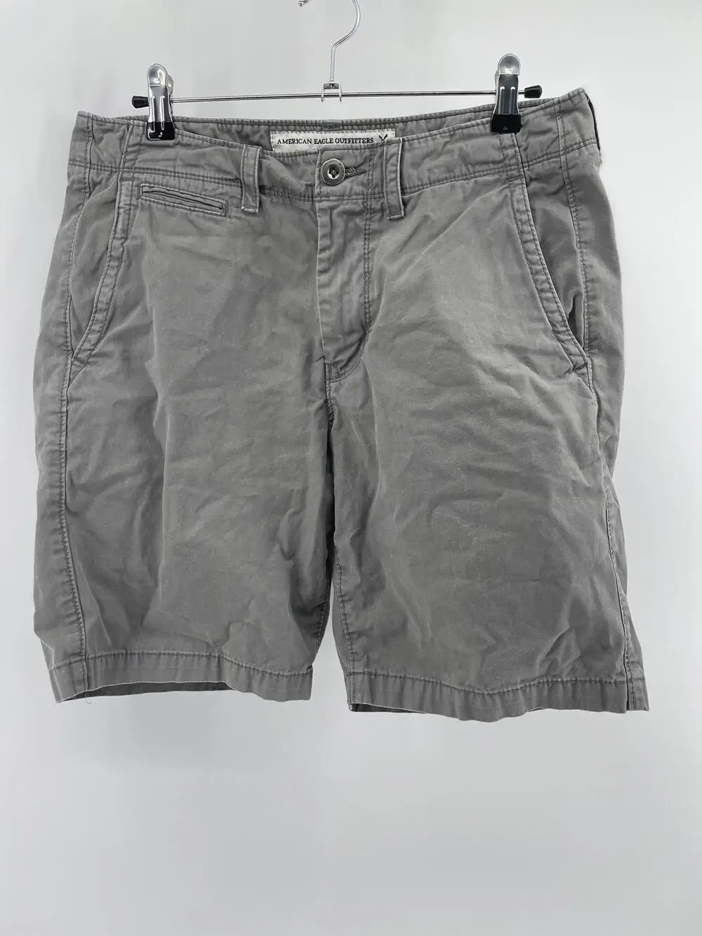American Eagle Outfitters Prep Chino Shorts Men’s 31 Gray Vacation